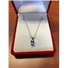 Image 2 : .55CT OVAL TANZANITE SOLITARE NECKLACE, VS CLARITY RICH BLUE PURPLE, INCL