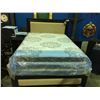 Image 1 : 3 PIECE QUEEN SIZED BEDROOM SUITE - HEAD BOARD, FOOT BOARD, RAILS & 2 TWO DRAWER NIGHT STANDS