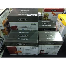 GROUP OF BELLA  4 SMALL APPILANCES - COFFEE MAKER, TOASTER, ROCKET BLENDER & CORDLESS KETTLE