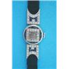 Image 1 : An Art Deco sapphire and diamond set platinum cocktail watch with square arabic dial....