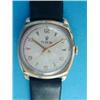 Image 1 : A gentleman's 9ct gold Tudor wrist watch, with arabic and baton numerals and centre seconds....
