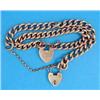 Image 1 : Two 15ct gold curblink bracelets, with padlock clasps, total weight 38.2grms...