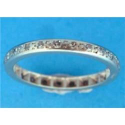 A platinum diamond set full eternity ring, size L1/2...