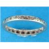Image 1 : A platinum diamond set full eternity ring, size L1/2...