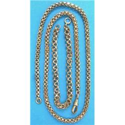 A yellow metal fancy link necklace, 21ins and a similar bracelet...