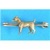 Image 1 : A gold 'terrier' tie pin...