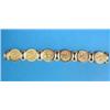 Image 1 : A sovereign bracelet, the 6 sovereigns (1901-1915) in 18ct textured gold mount, total weight appr...