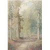 Image 1 : S J Bowers (19th C.) pair of watercolours, Figures in woodland, signed, one dated 1884, 29 x 19.5...