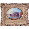 Image 1 : Andrea De Cresson gouache, "La Porte Felice a Palermo", initialled, Oval, 4 x 5 ins....