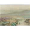 Image 1 : James Townshend (Exh.1883-1940) watercolour, Moorland stream, signed, 10.5 x 15 ins....
