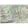 Image 1 : Percy Hague Jowett (1882-1955) watercolour, Boats on a riverbank, 13 x 19 ins....