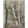 Image 1 : Manner of George Russell watercolour, Figure beneath trees, 21 x 16.5 ins....