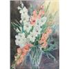 Image 1 : Marion Broom (fl.c.1920-1960) watercolour, Still life of gladioli, signed, 30 x 21.5 ins....
