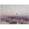 Image 1 : Frederick E J Goff (1855-1931) pair of watercolours, "Westminster" and "Blackfriars Bridge", sign...