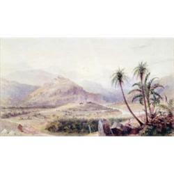 W Lyttleton watercolour, View of Fort MacDonald, Ceylon, formerly called Nuwara Eliya and renamed...