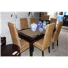 Image 2 : TABLE AND SIX WICKER CHAIRS