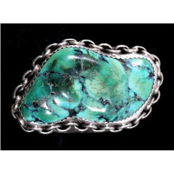 Navajo Turquoise Nugget & Sterling Ring