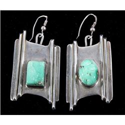 Navajo Sterling & Turquoise Earring Set