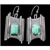Image 1 : Navajo Sterling & Turquoise Earring Set
