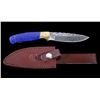 Image 1 : Damascus & Lapis Custom Montana Knife