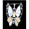 Image 1 : Zuni Old Pawn Silver Inlaid Mosaic Butterfly Pin