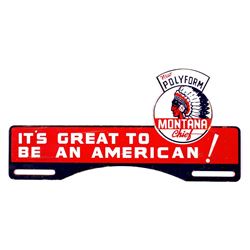 Montana Chief Polyform Gas License Plate Topper