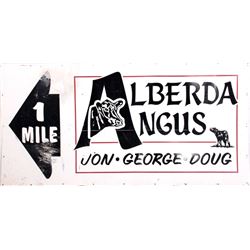 Montana Alberda Angus Ranch Sign
