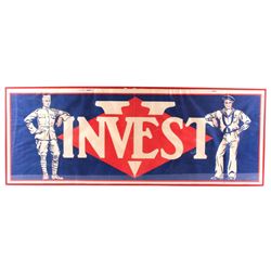 Original WWI Invest War Bond Framed Poster