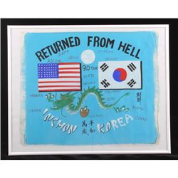 Korean War Silk Memorial Flag