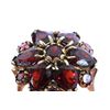 Image 6 : Excellent 10k Gold & Red Garnet Cocktail Ring