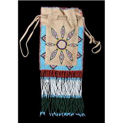 Cheyenne Beaded Tobacco Flat Bag Early 1900