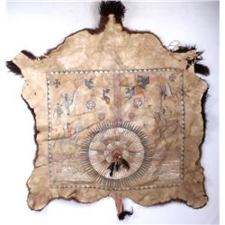 Cheyenne Painted Buffalo Chief's Robe Early 1900