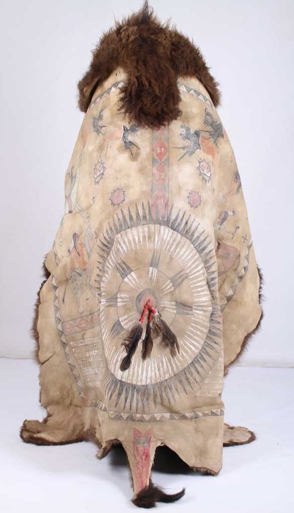 Cheyenne Painted Buffalo Chief's Robe Early 1900