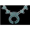 Image 2 : Zuni Turquoise Petit Point Squash Blossom c. 1900