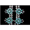 Image 5 : Zuni Turquoise Petit Point Squash Blossom c. 1900