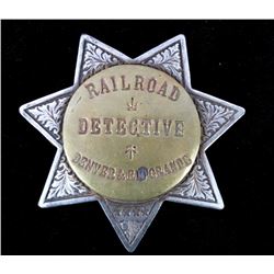 Railroad Detective Denver & Rio Grande Badge