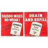 Image 1 : Conoco Drain & Refill 50000 Miles Advertising Sign