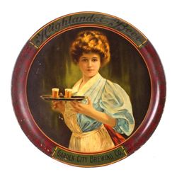 Original Highlander Beer Tray Missoula Montana