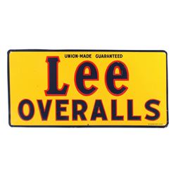 Early Lee Overall Tin Advertising Sign