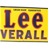 Image 7 : Early Lee Overall Tin Advertising Sign