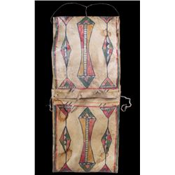 Umatilla Polychrome Parfleche Envelope 19th C.