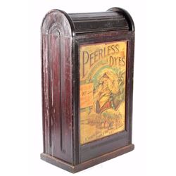 Peerless Dyes Cabinet w/ Tin Front Extremely RARE