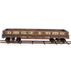 Zanesville & Western Railroad Box Car 7.5" Gauge
