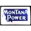 Image 1 : Original Early Montana Power Porcelain Sign RARE