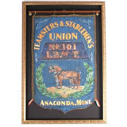 Anaconda Montana Stablemen's Banner Early 1900