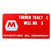 Image 1 : Marathon Oil Co. Turner Well Porcelain Sign