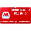 Image 2 : Marathon Oil Co. Turner Well Porcelain Sign