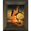 Image 1 : Early Nude Lady & Branch Lighted 3D Sign