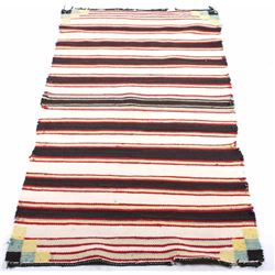 Navajo Chief's Saddle Blanket Rug circa 1900-1910
