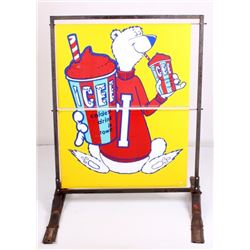 Double Sided Icee Advertising Sign